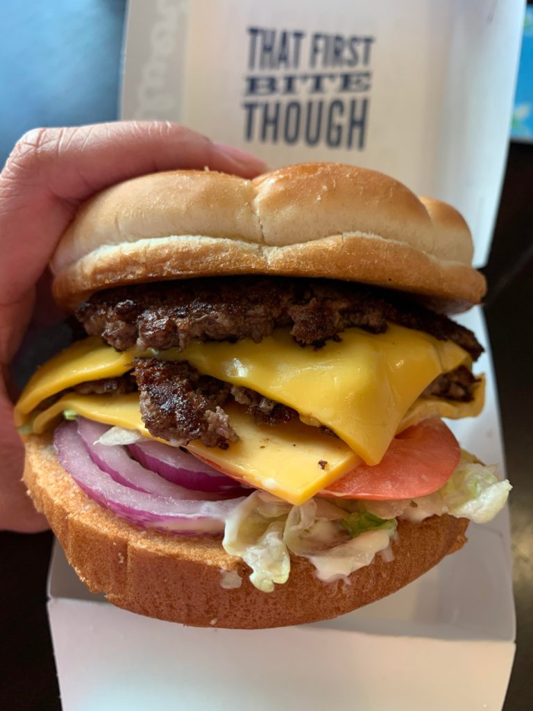 Treating myself to a Culver’s butterburger (double deluxe style) 😋🍔🍔