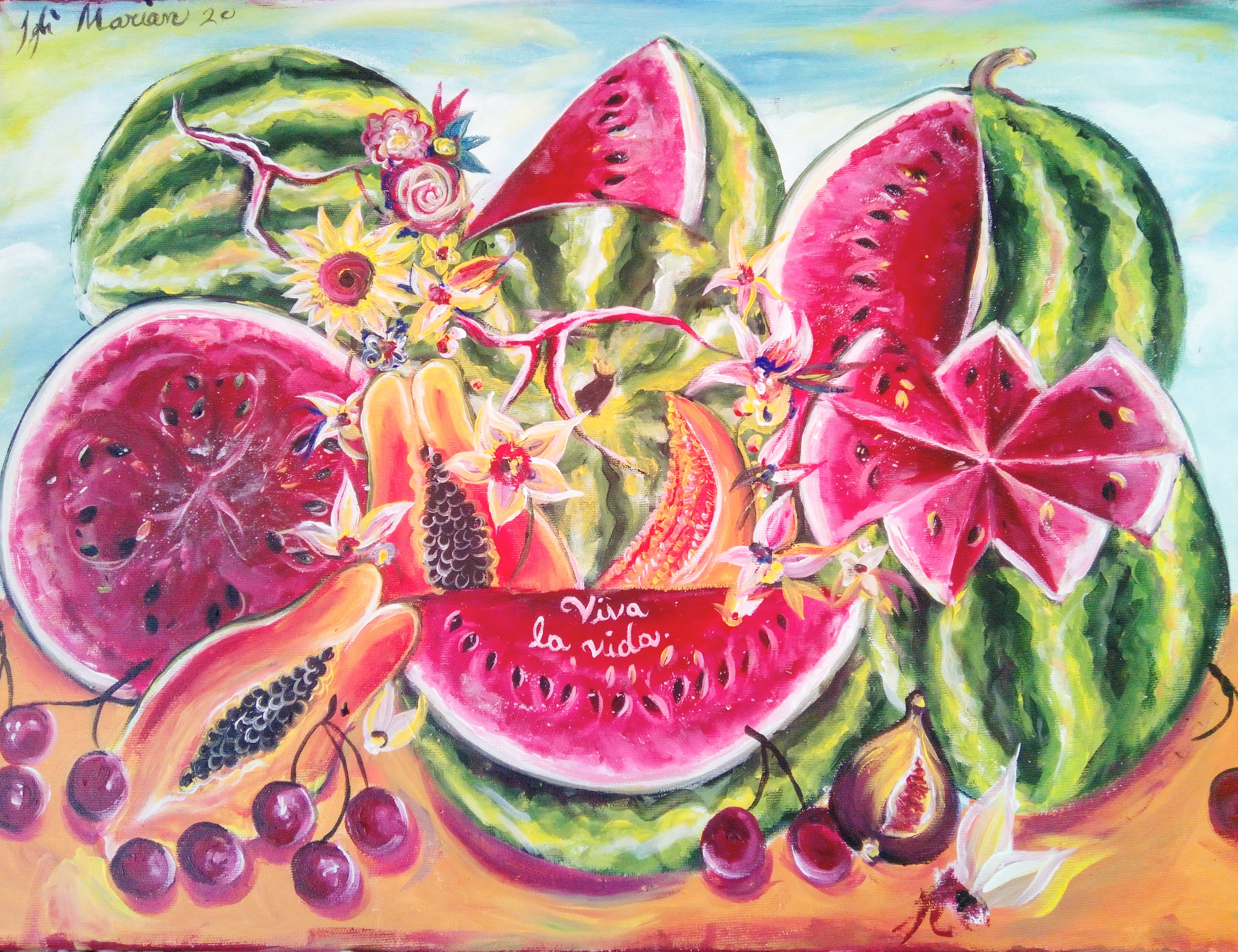 Viva la vida, painting by me. What do you think ? Dining and Cooking
