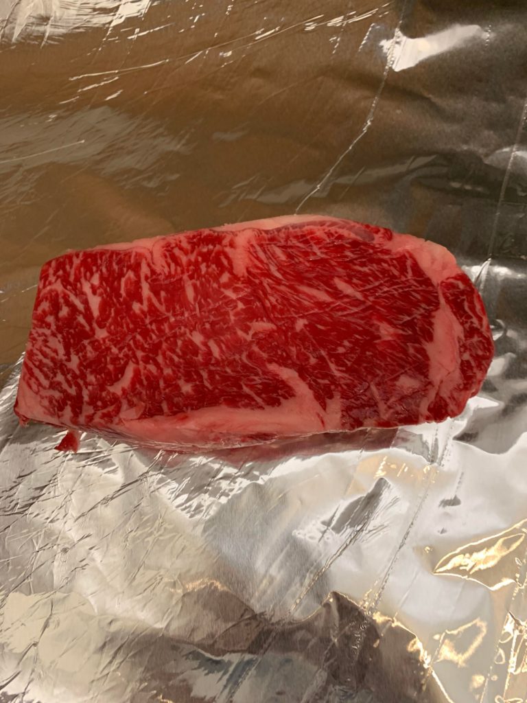 Central market wagyu New York Strip.
