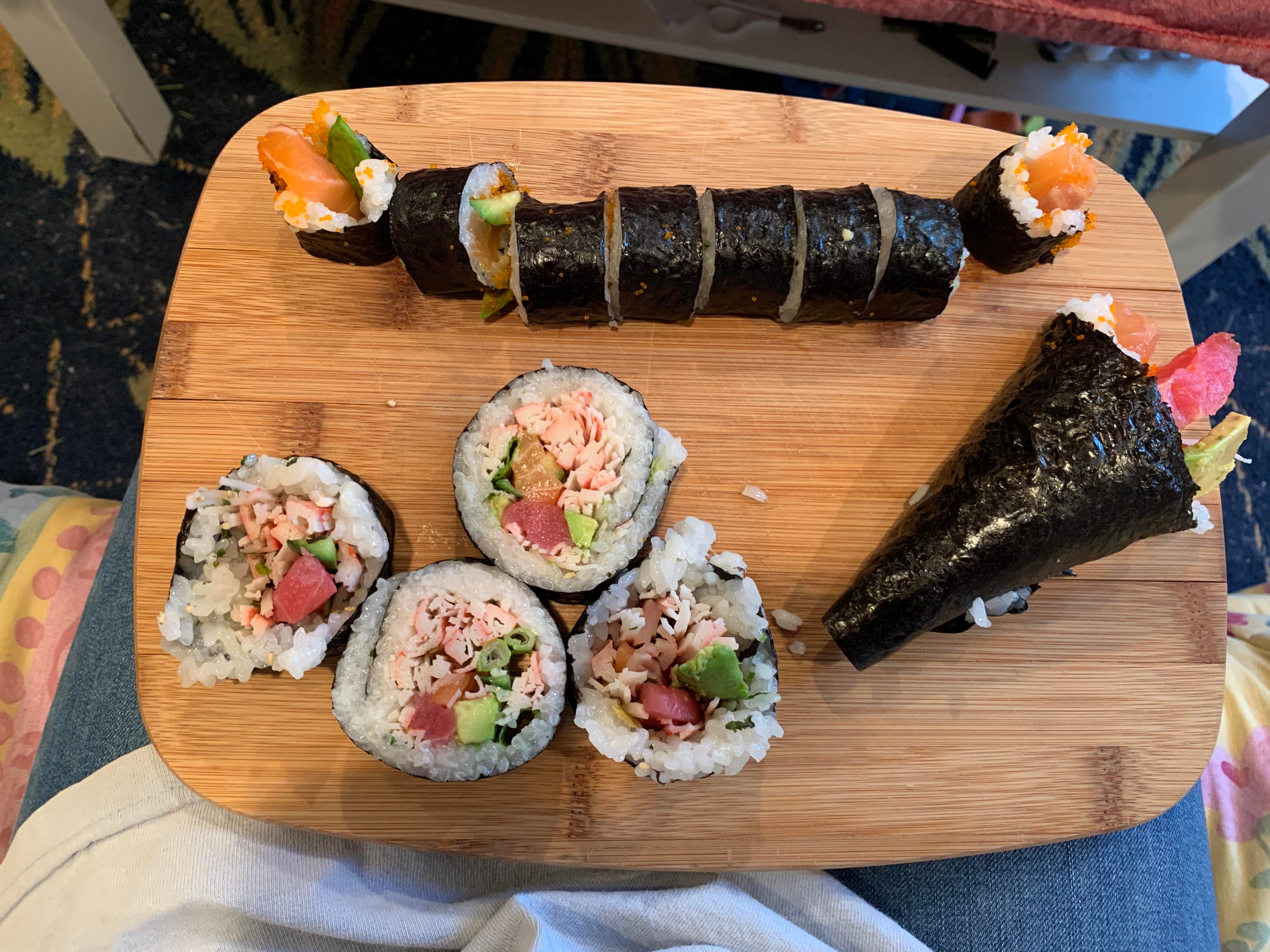 Second time making sushi! Don't know why I thought I could ...