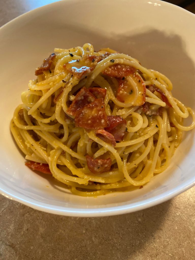 Poor man’s spaghetti carbonara