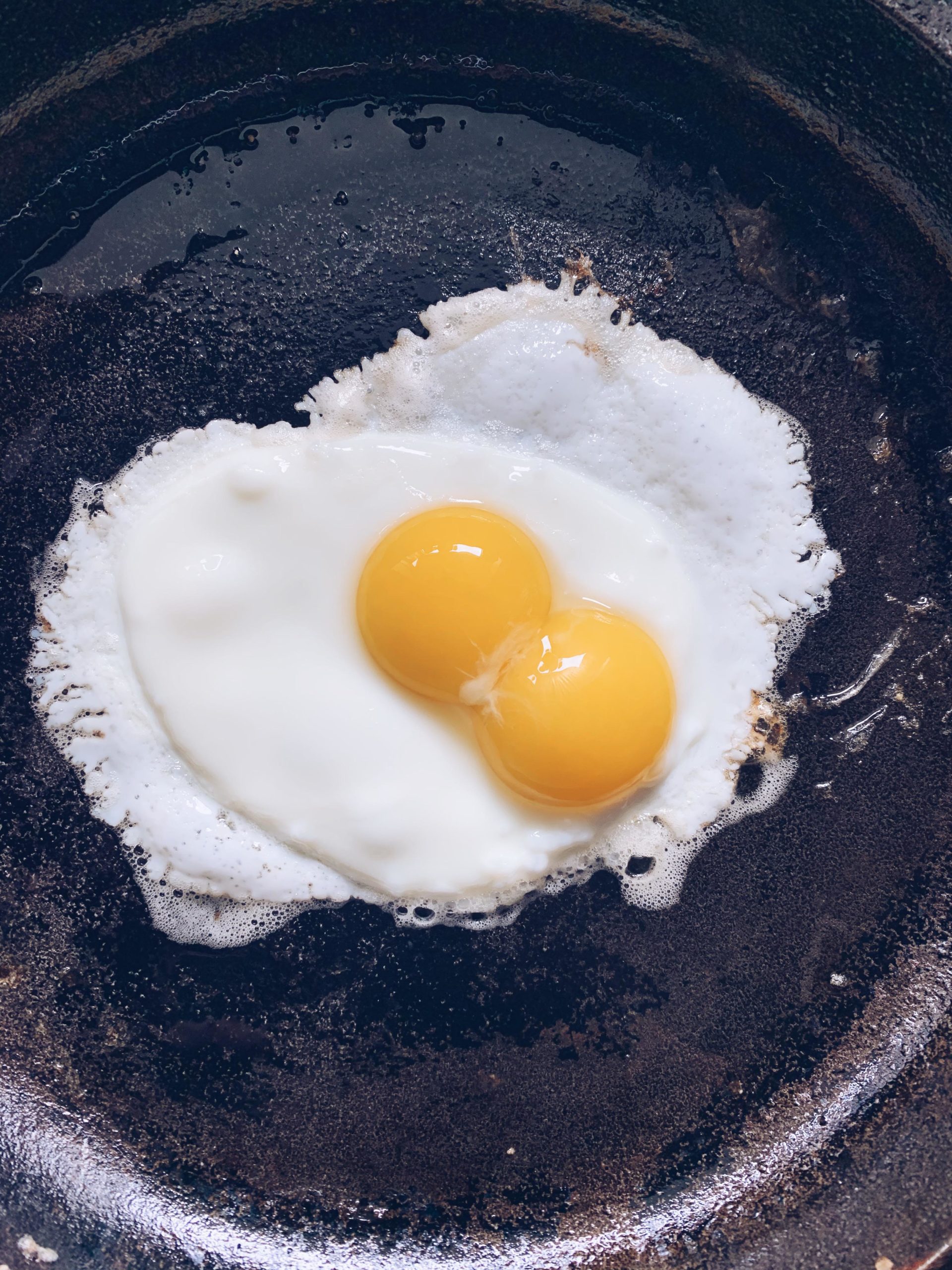 Double egg yoke! Went from “awesome!” to “damn, how do I track this