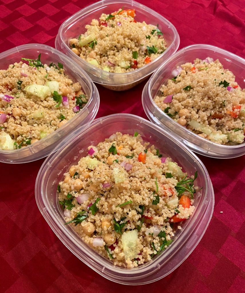 Quick quinoa salad from The Step-by-Step Instant Pot Cookbook by Jeffrey Eisner