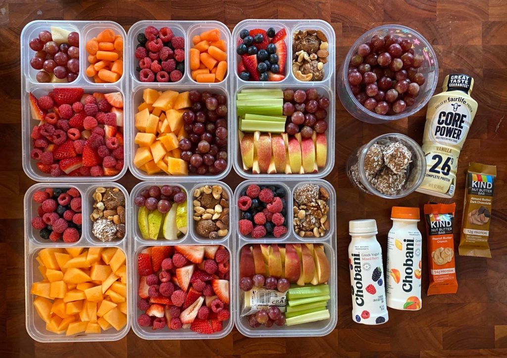 Meal prep sunday ft. fruit and homemade protein balls