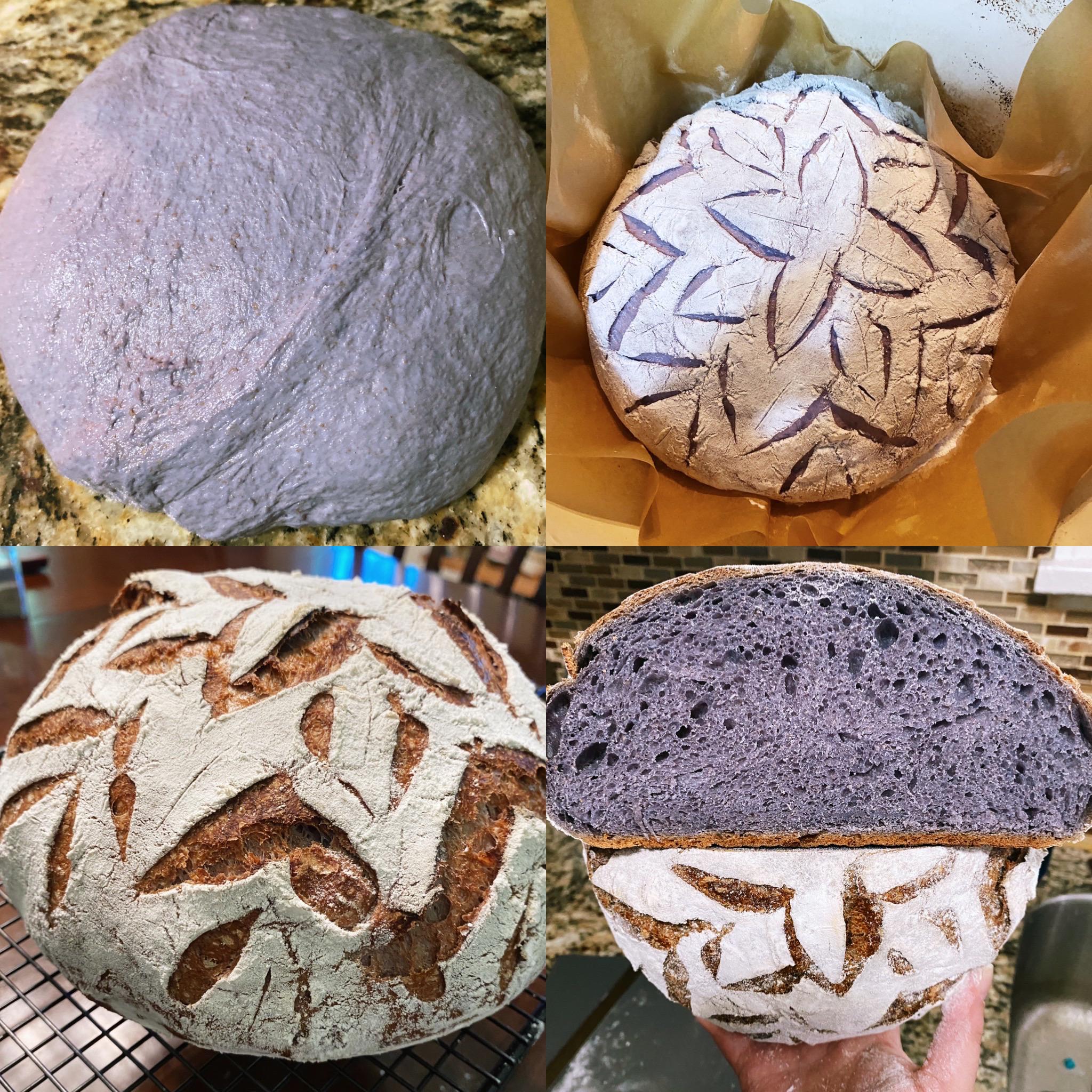 Purple Sourdough Bread I Used Butterfly Pea Flower Water To Get The Gorgeous Color Same Great Sourdough Taste Dining And Cooking Purple Sourdough Bread I Used Butterfly Pea Flower Water To Get The Gorgeous Color Same Great Sourdough Taste Dining And Cooking