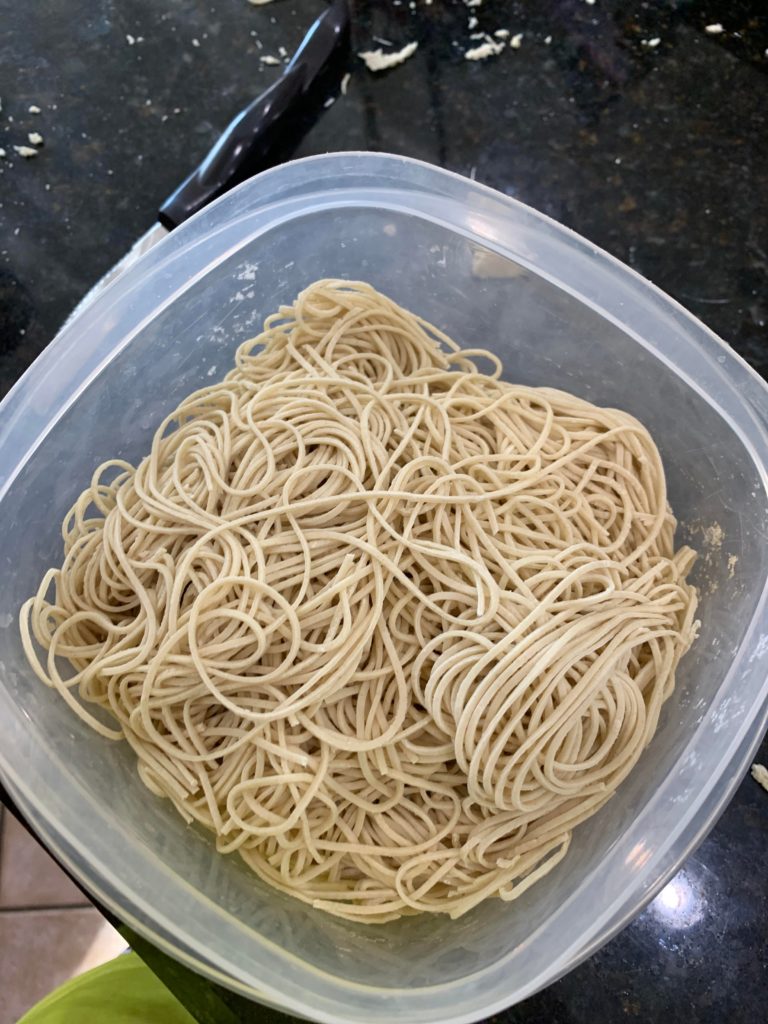 First time making ramen... noodles done.