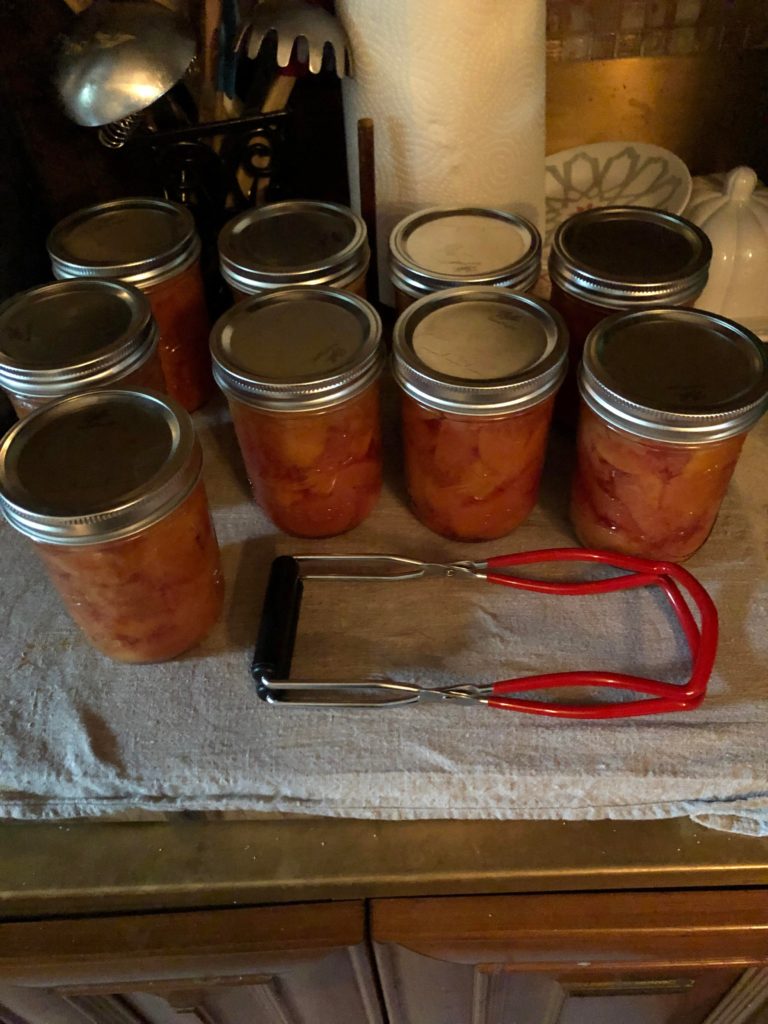 Local Missouri peaches sliced & canned in light syrup