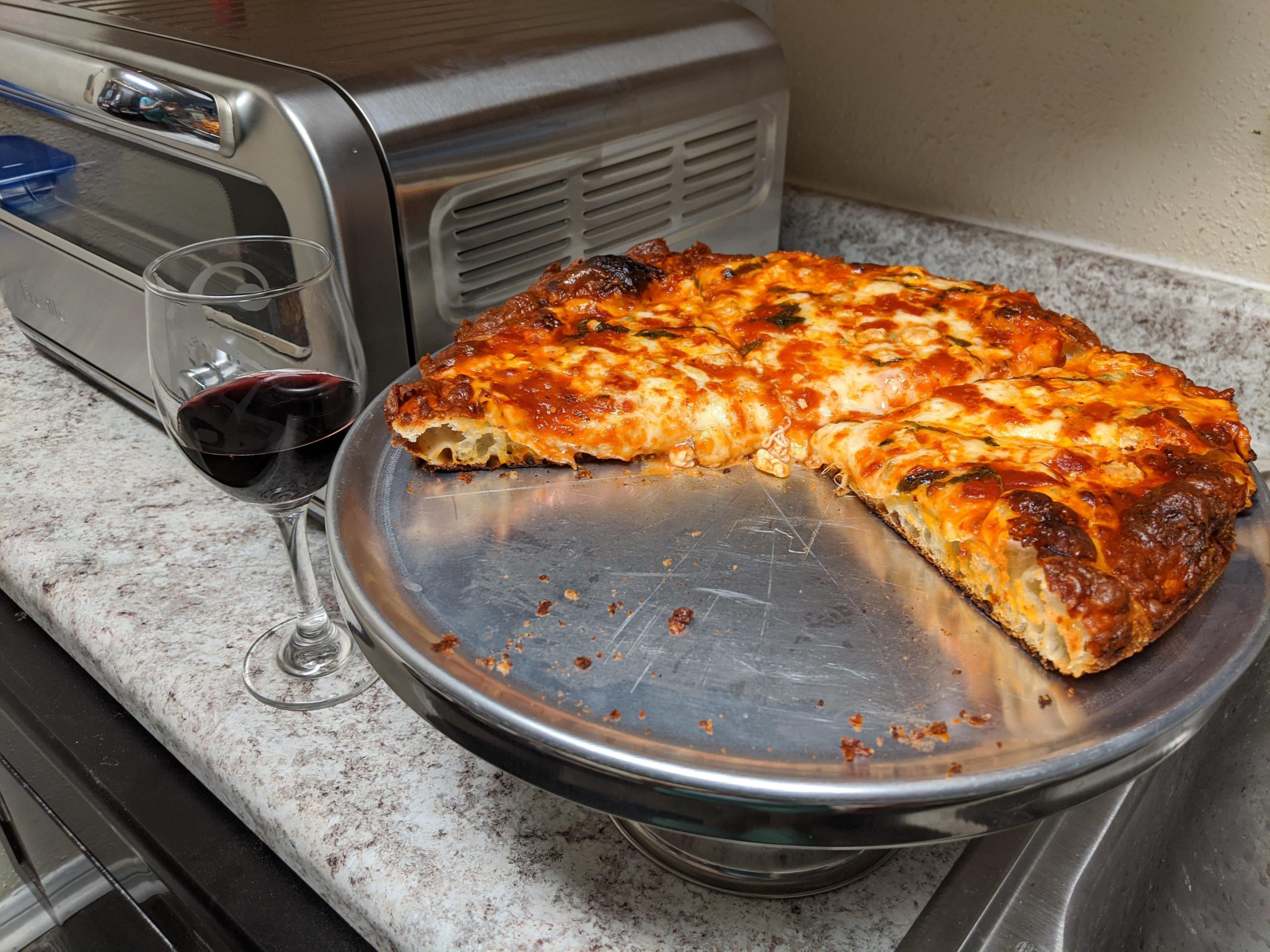 First Pan Pizza Attempt so excited, to take the picture before