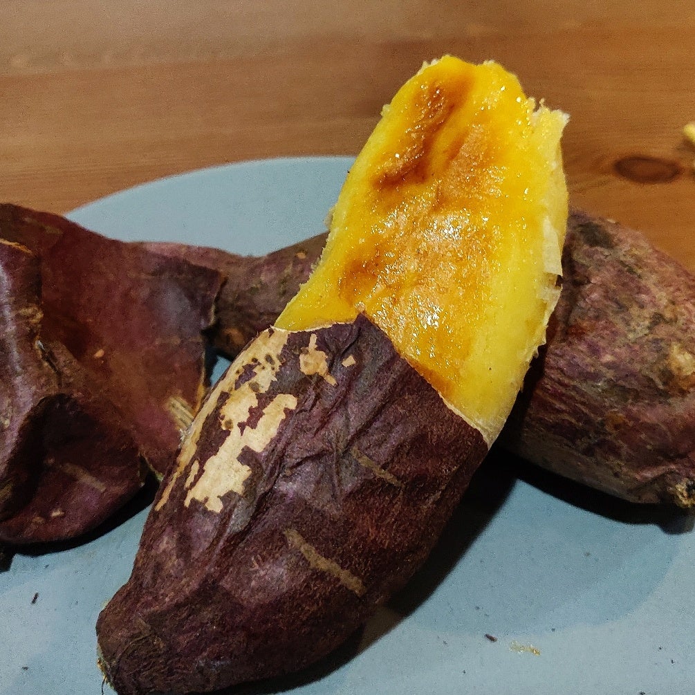 New healthier sweet and comforting snack! Roasted Korean Sweet potato