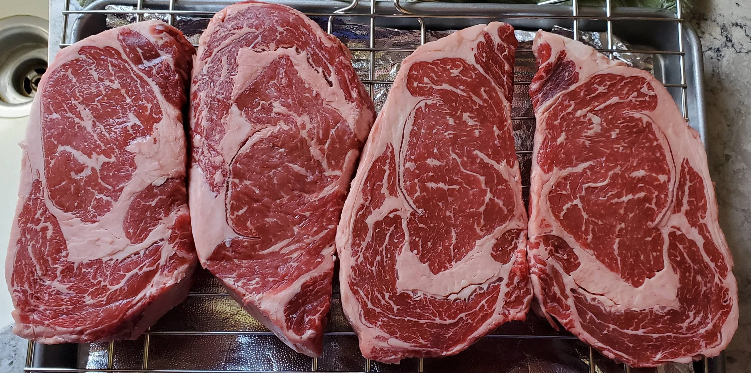 Grocery Store Prime Ribeyes Dining and Cooking