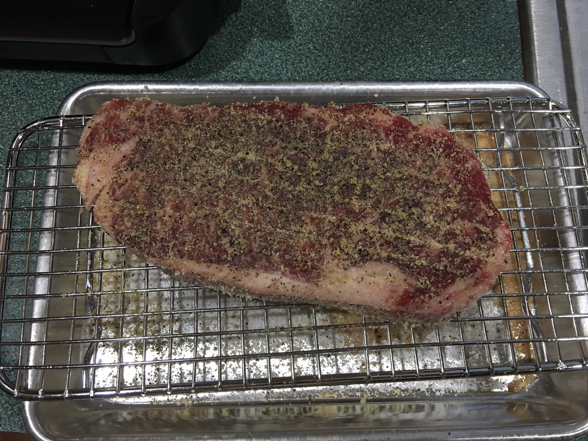 Top Loin boneless strip steak at 129 ℉ for eight hours Dining and Cooking