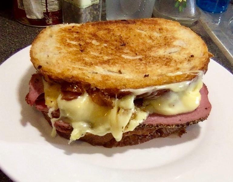 Pastrami, Swiss, & Bacon Melt Dining and Cooking