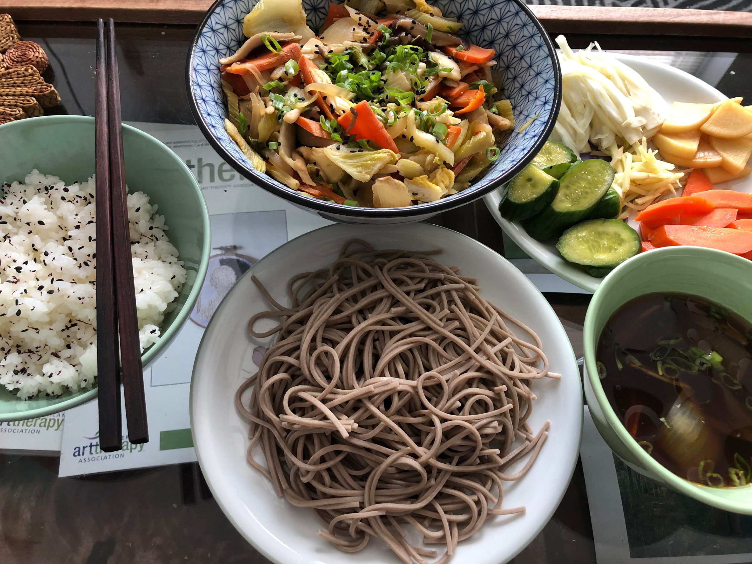 Cold soba brunch. Details on comments. Dining and Cooking