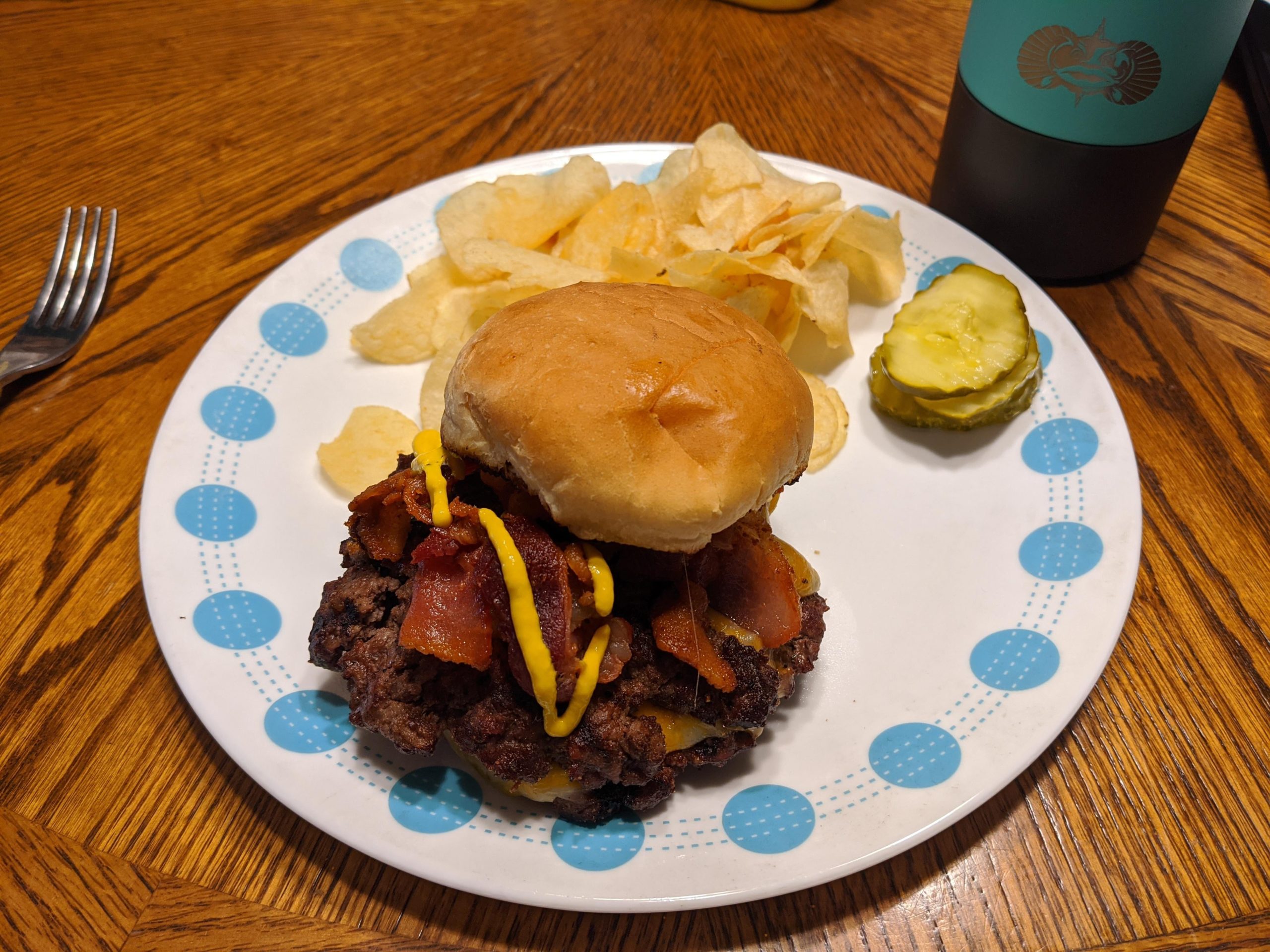 Presmashed? Grilled burgers. Add some Colby Jack and bacon.....heaven