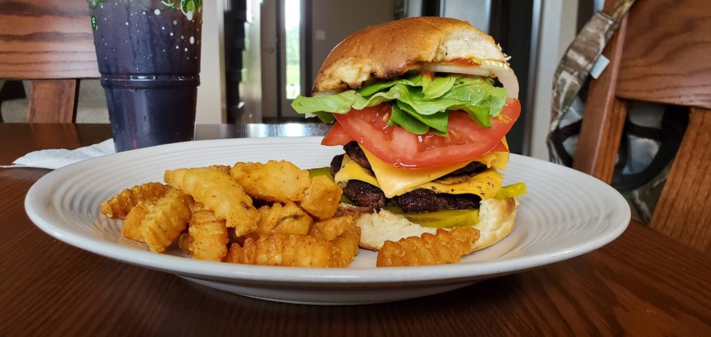 This big daddy wanted a big burger for Father's Day.
