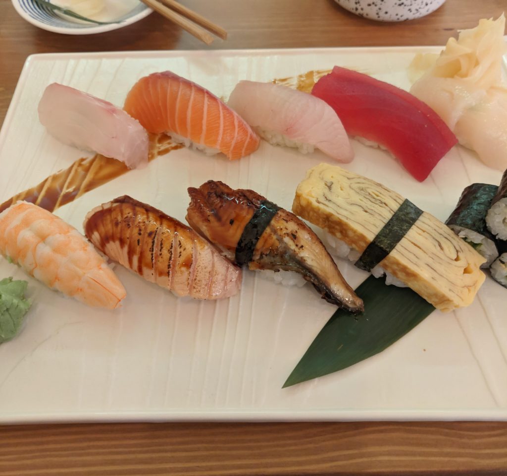 Nigiri set at Tokyo Chubo, Brisbane