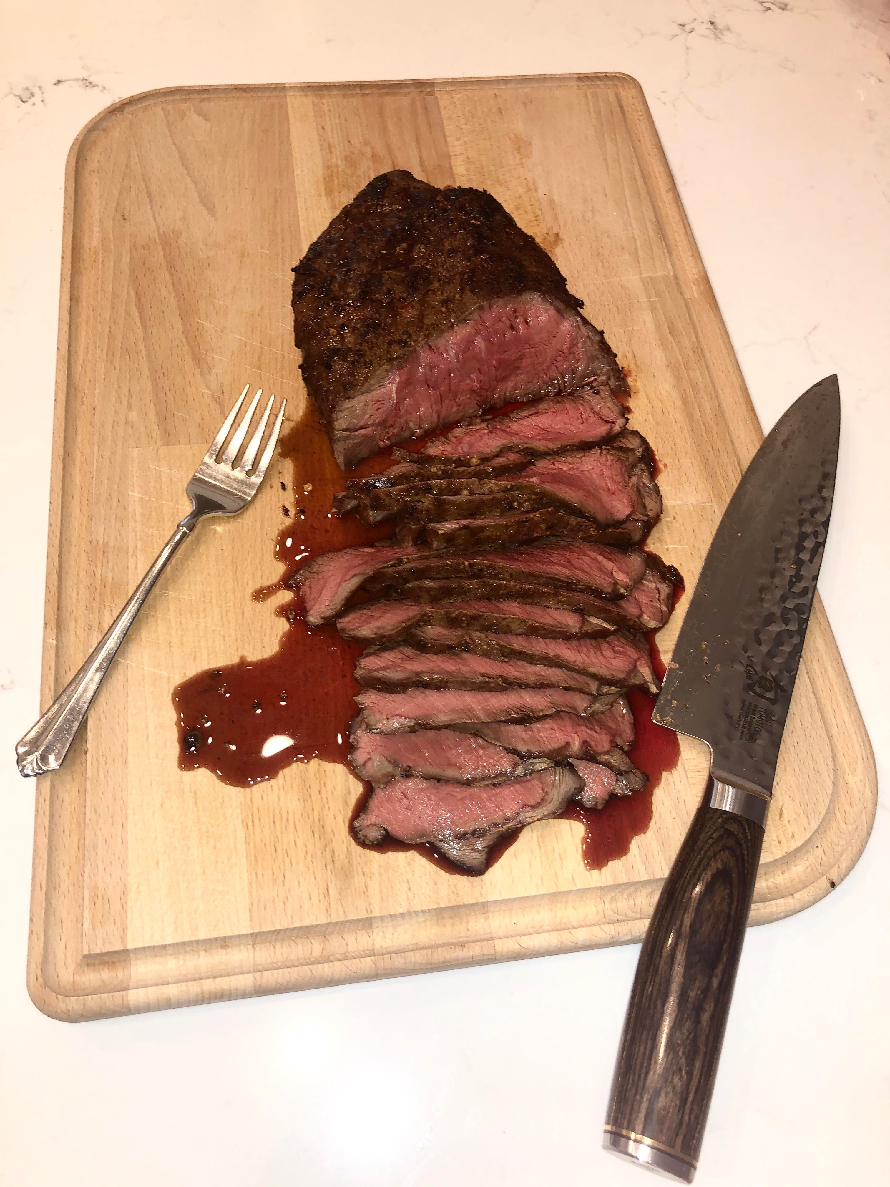 Grilled Flat Iron. It’s the simple things these days. Dining and Cooking