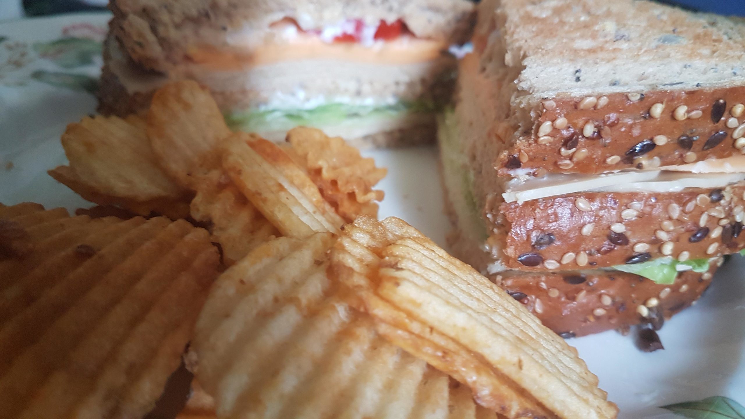 My vegetarian club sandwich! Dining and Cooking