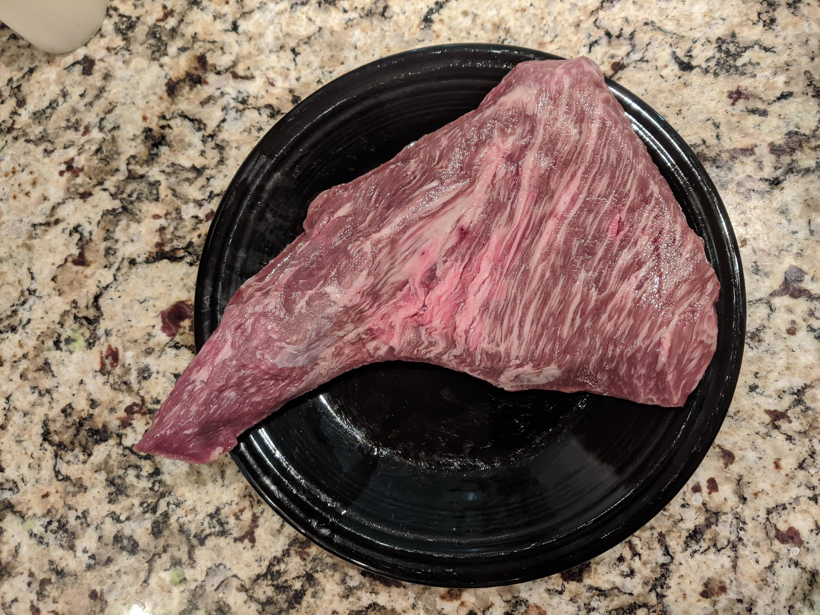 Got this prime TriTip from Costco. The marbling amazes me! Dining
