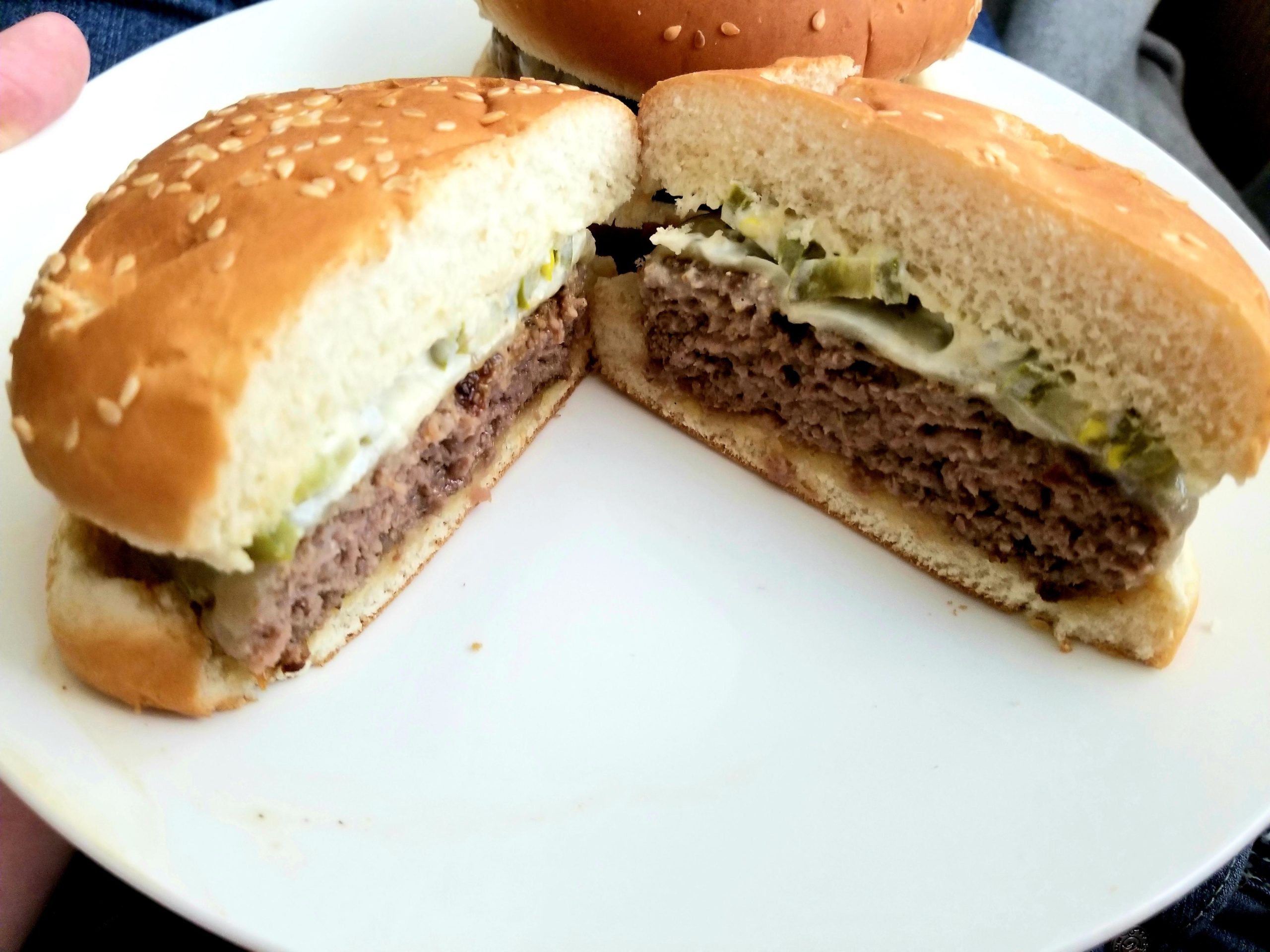 Beef + Pork Sausage Burgers w/ Blood Orange/Scorpion Pepper Aioli and