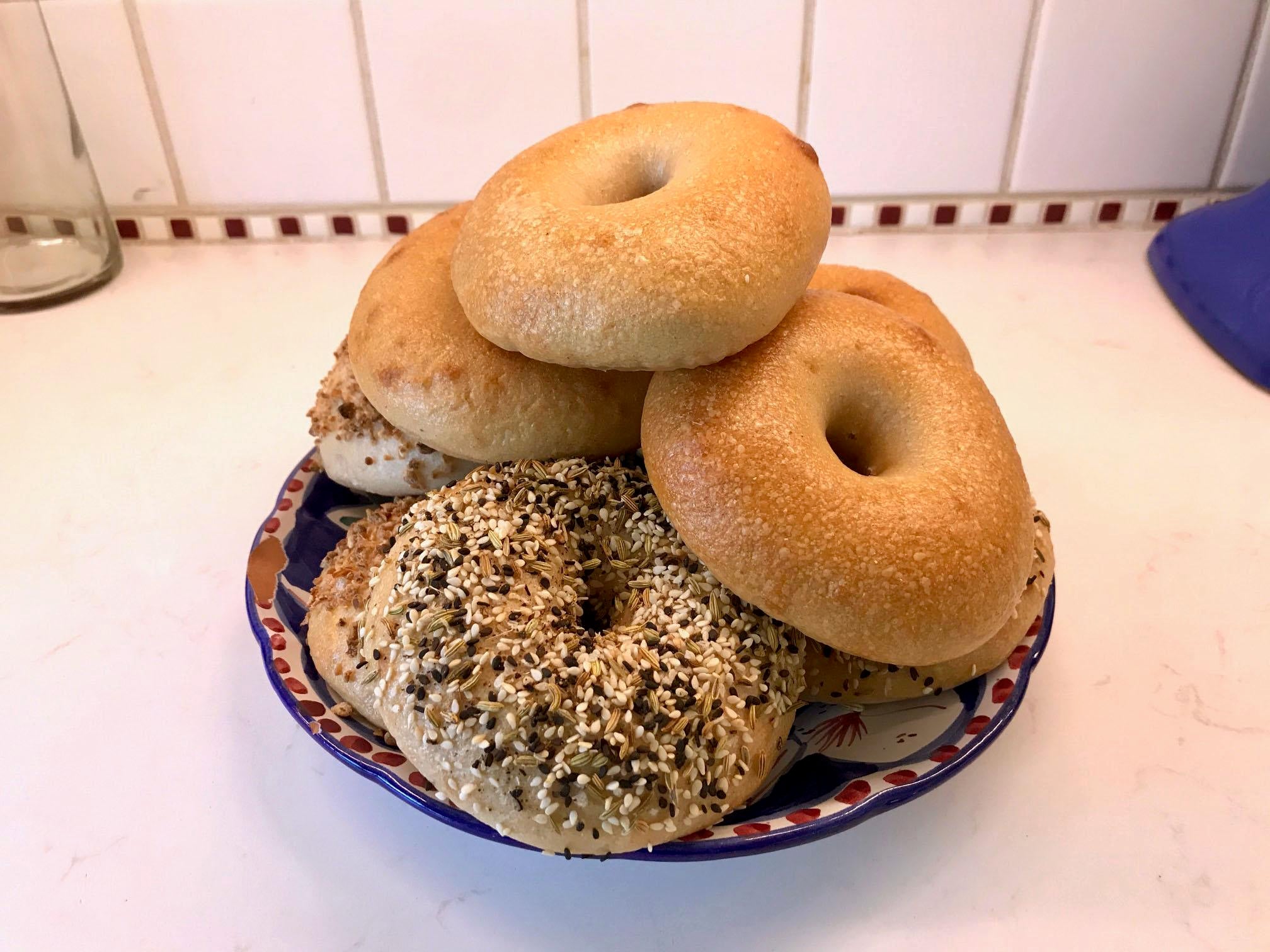 Sourdough bagels worked out better than expected! Dining and Cooking