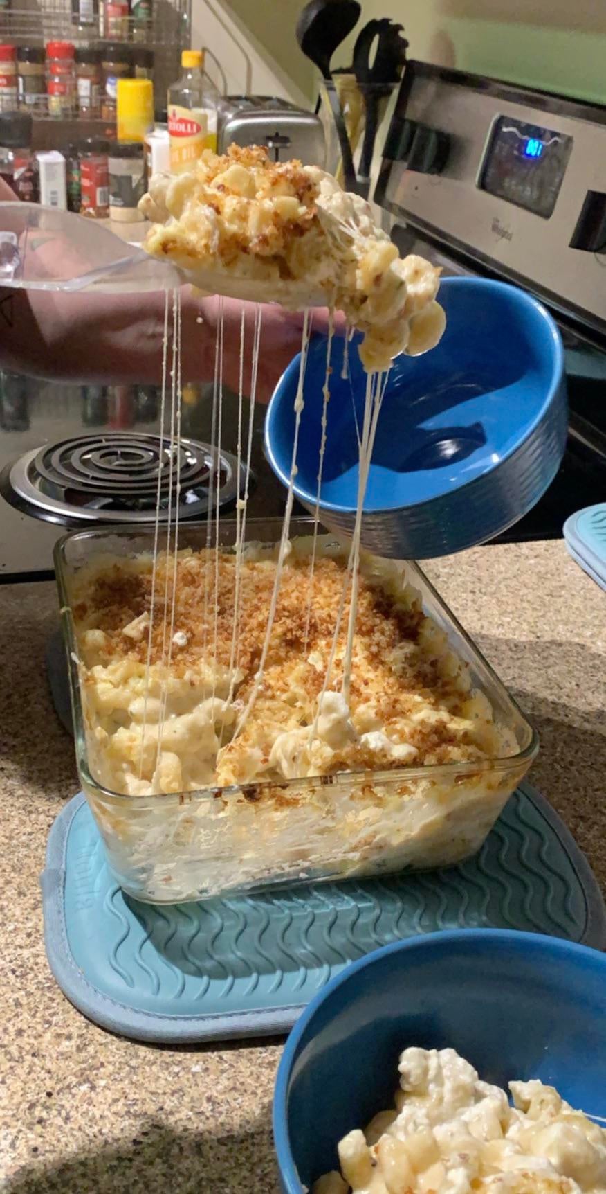 Cheesetastic mac n cheese with smoked cheddar, welsh cheddar