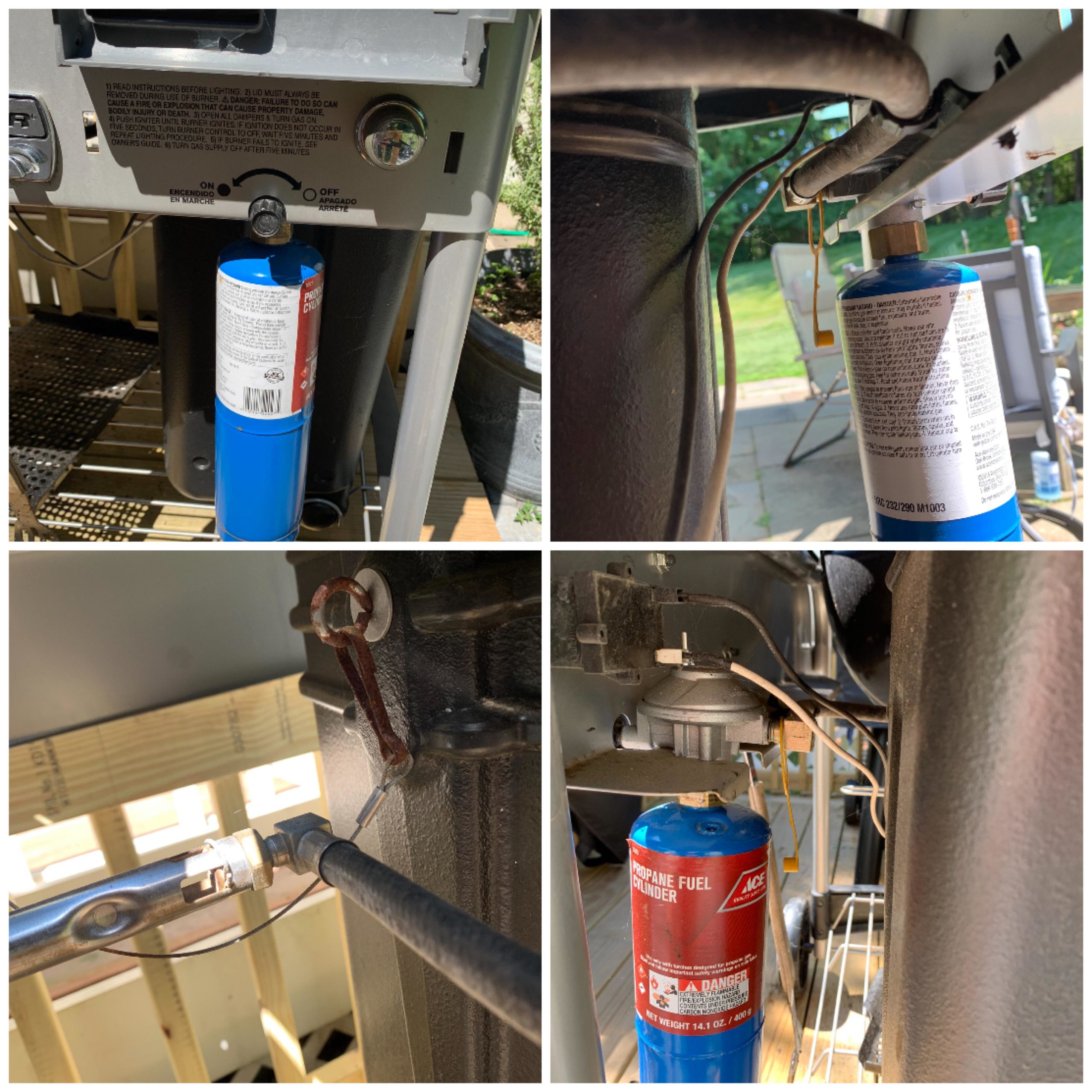 Just sharing a pic regarding the gas hookup to the deluxe ber