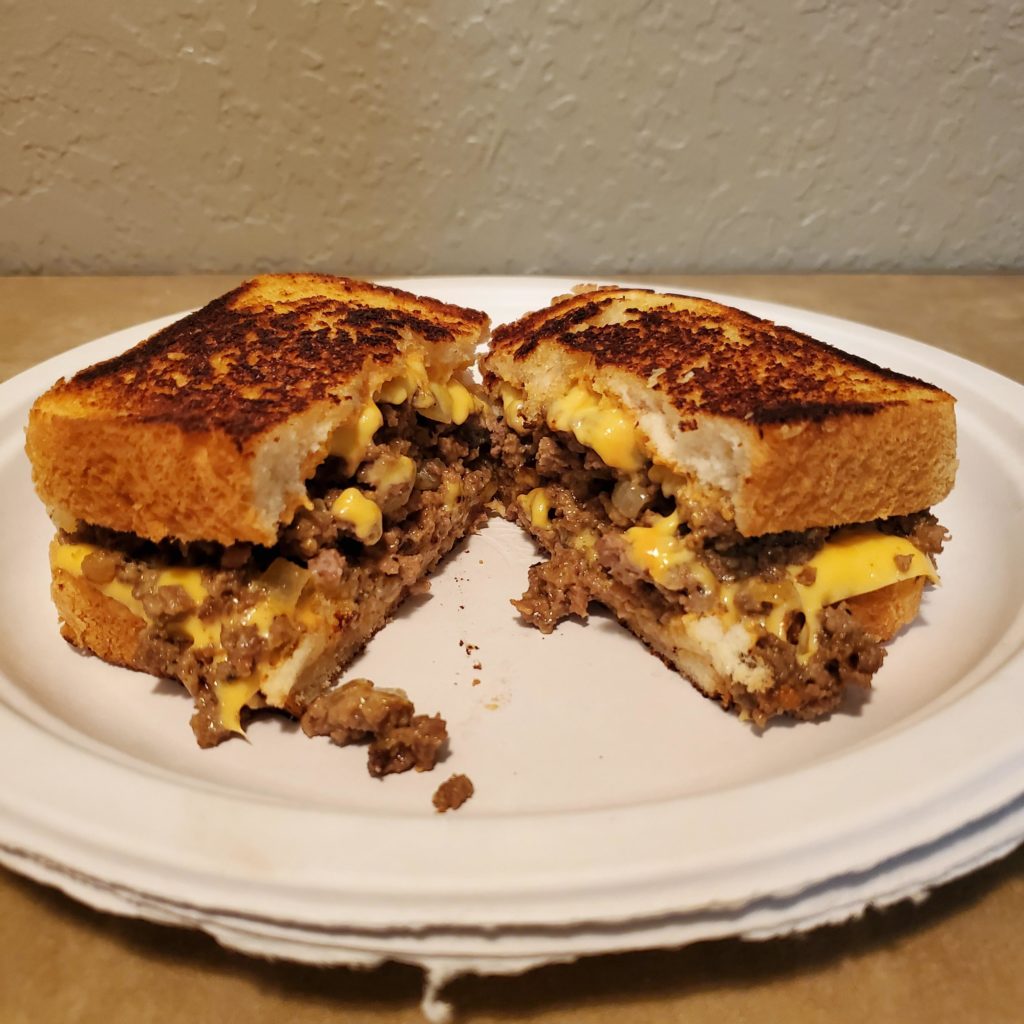 Gold rush Patty melt - a 1940s classic