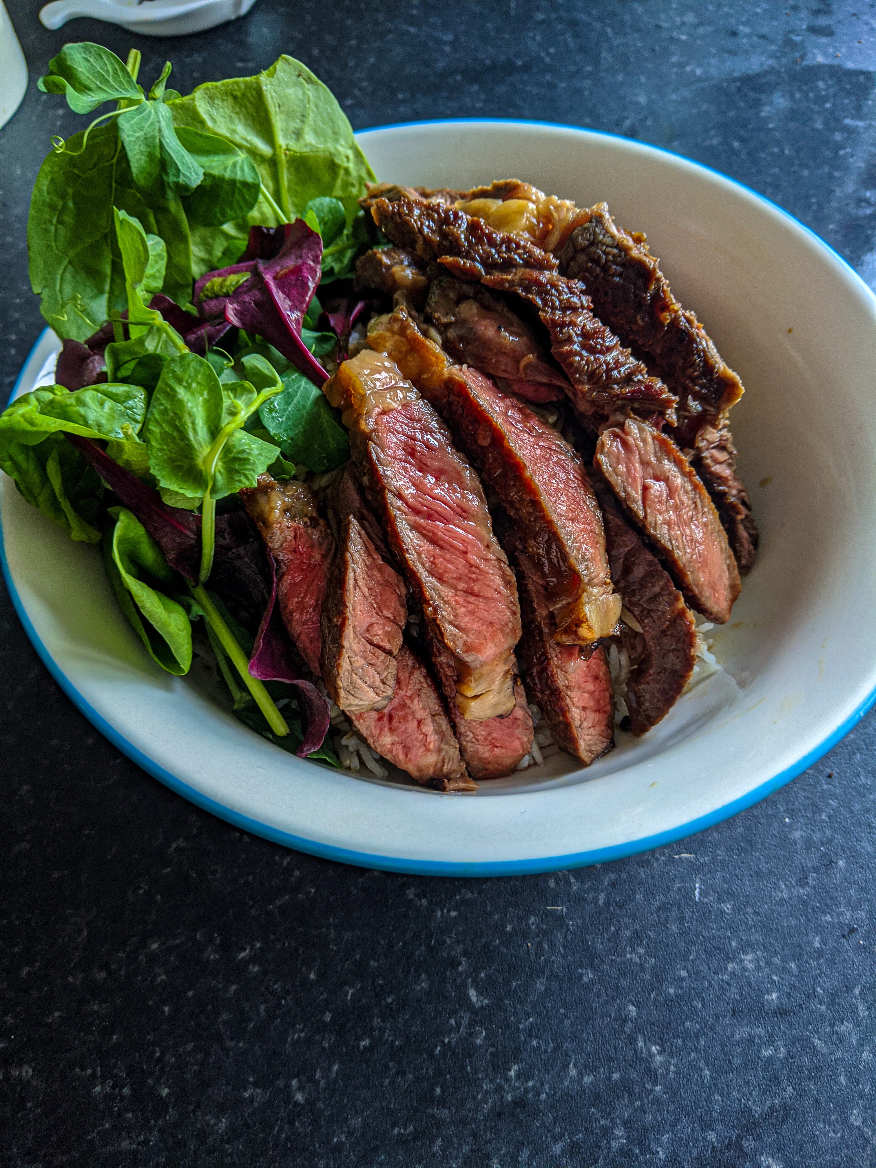 Ribeye Steak Rice Bowl (Cast Iron) Dining and Cooking