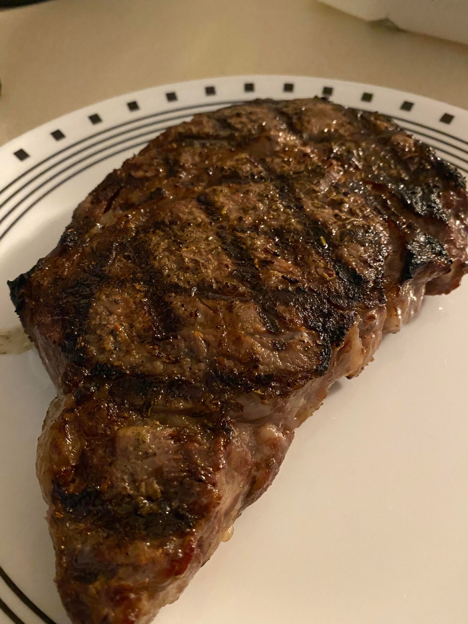 Grilled up some wagyu baseball steaks on the er Kettle Dining and