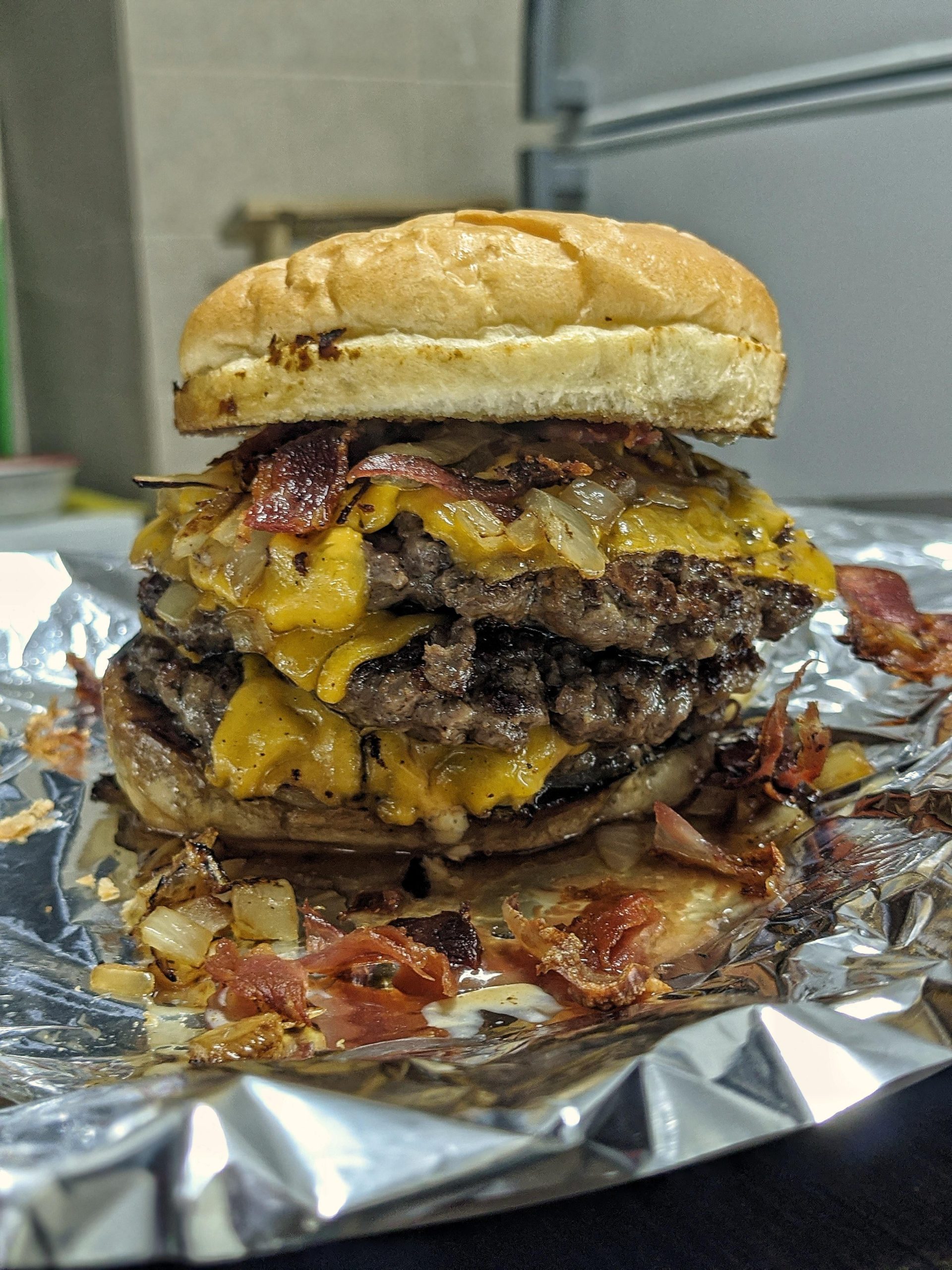 Double Bacon Smash Burger! Dining And Cooking 051