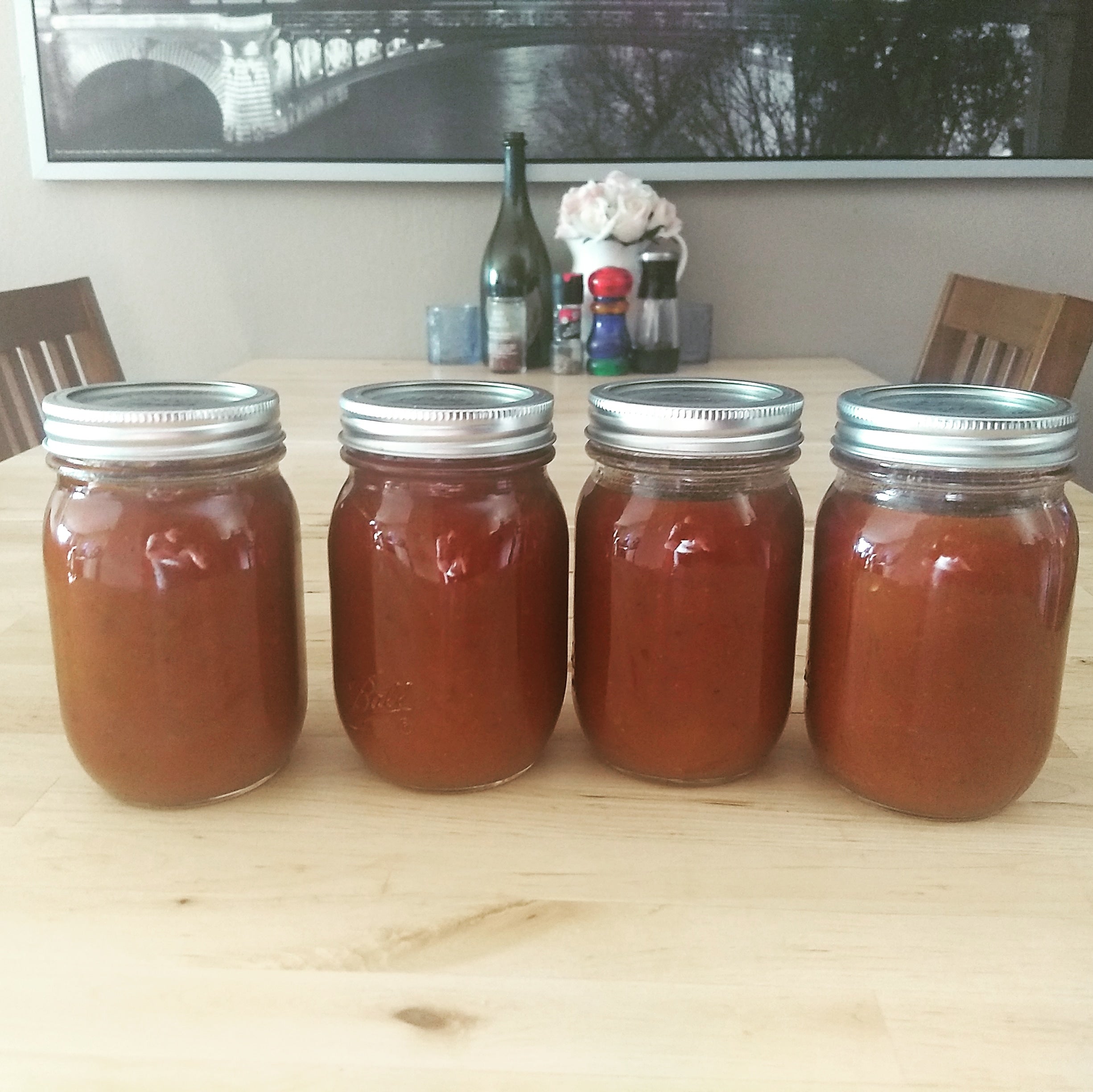 Canned some homemade BBQ sauce yesterday! - Dining and Cooking
