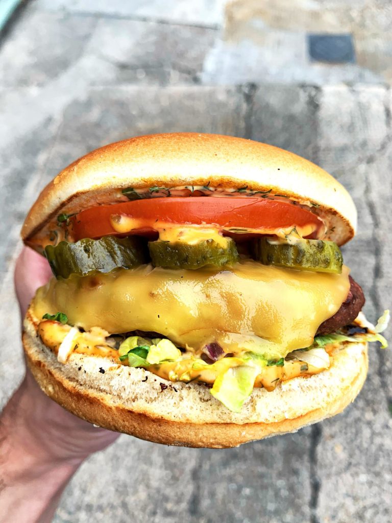 OG Mean Burger from Mean & Green London. 100% Plants