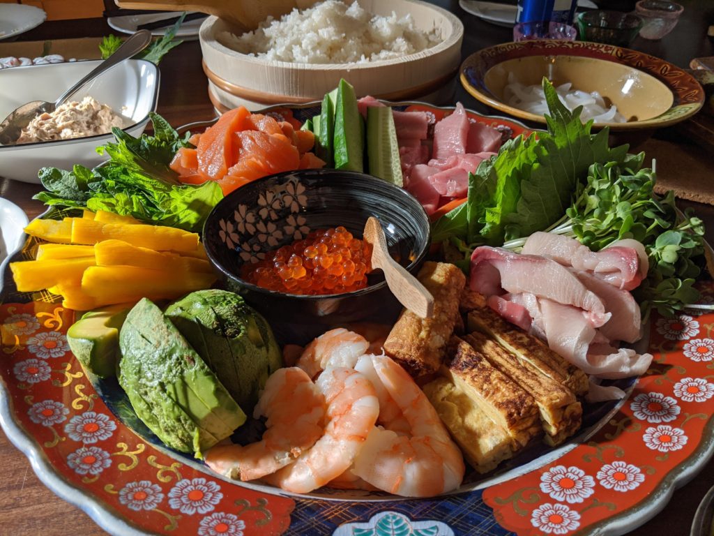 Hand Roll Sushi Party