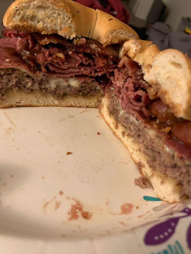 Pastrami burger (Utah)