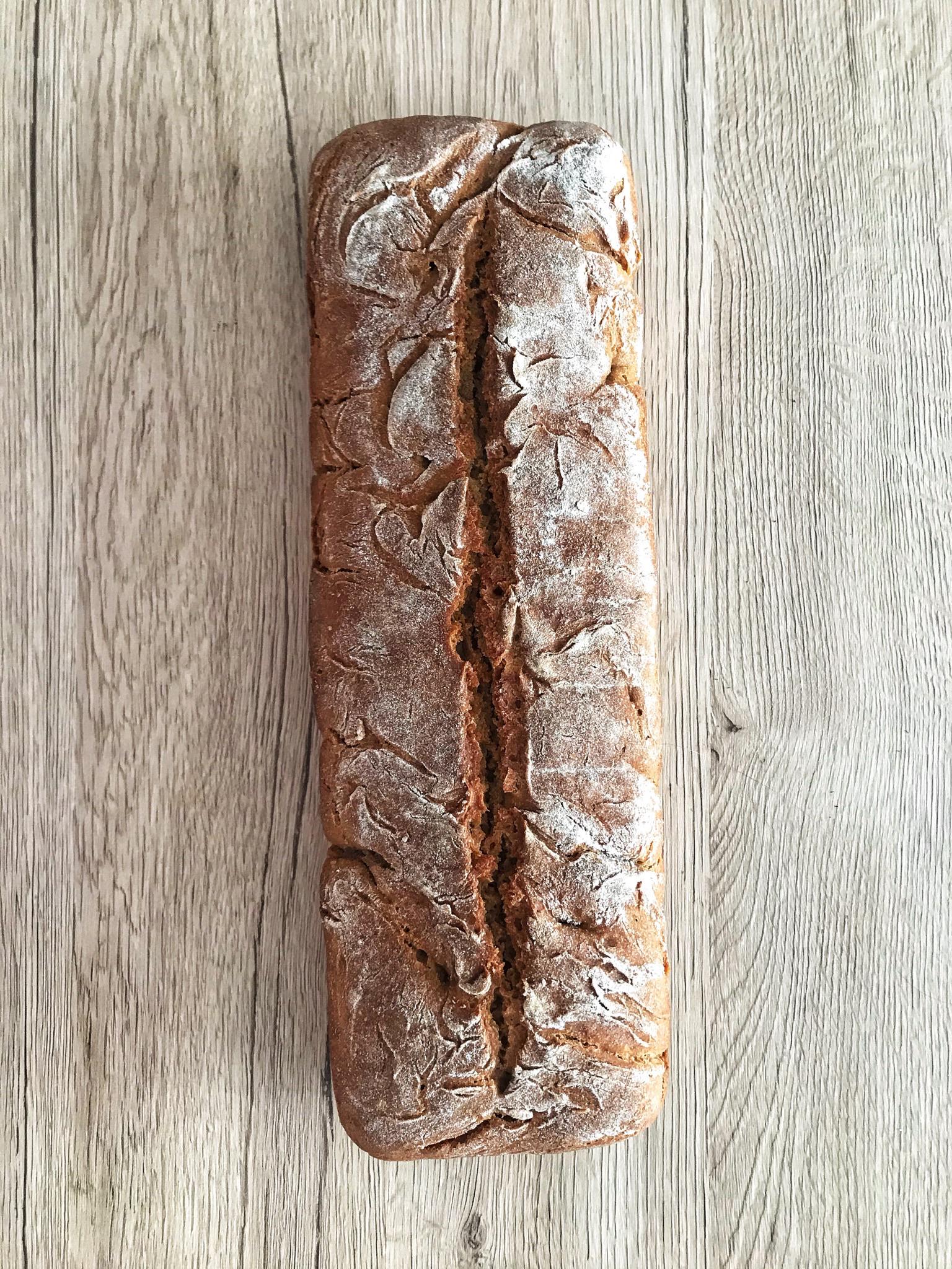 Second try at a sourdough bread. Sadly it didn’t rise, but I like the