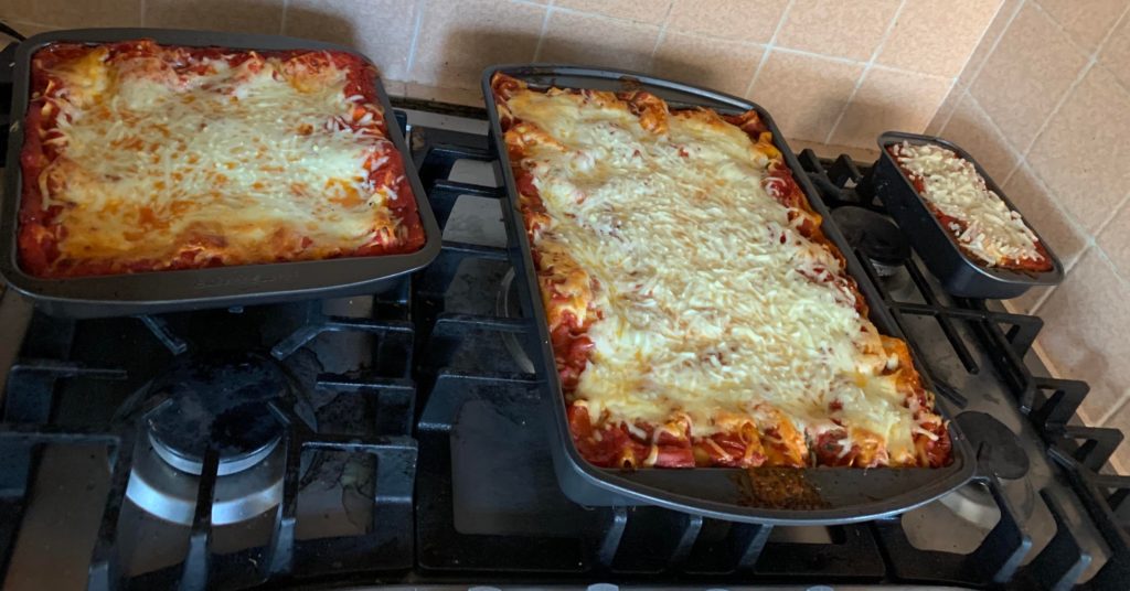 Vegetarian, Meat, and Vegan Lasagnas for our family’s diverse diets