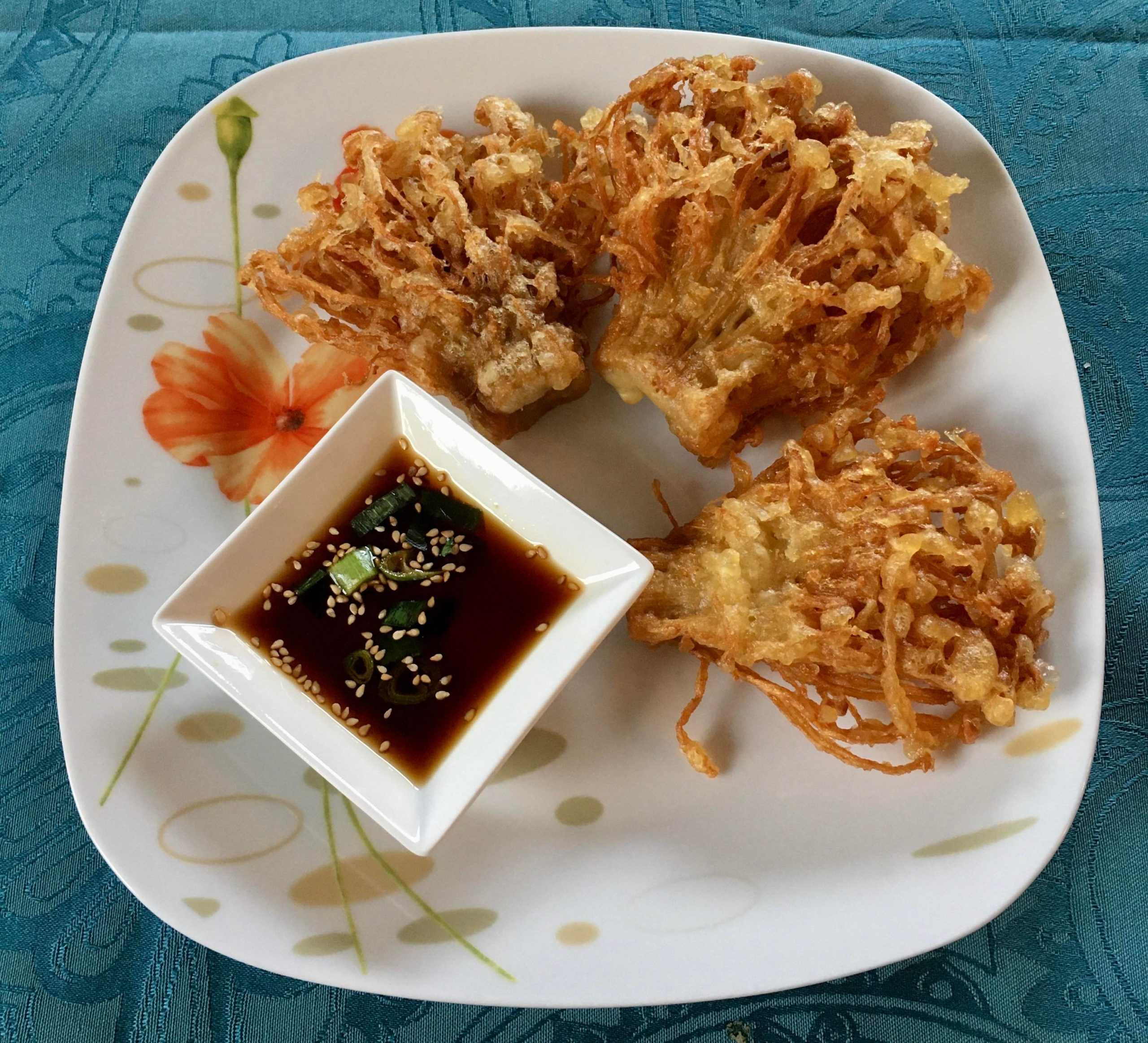 Tempura Enoki with Ponzu sauce (hubby said okayyyy...so it is the best