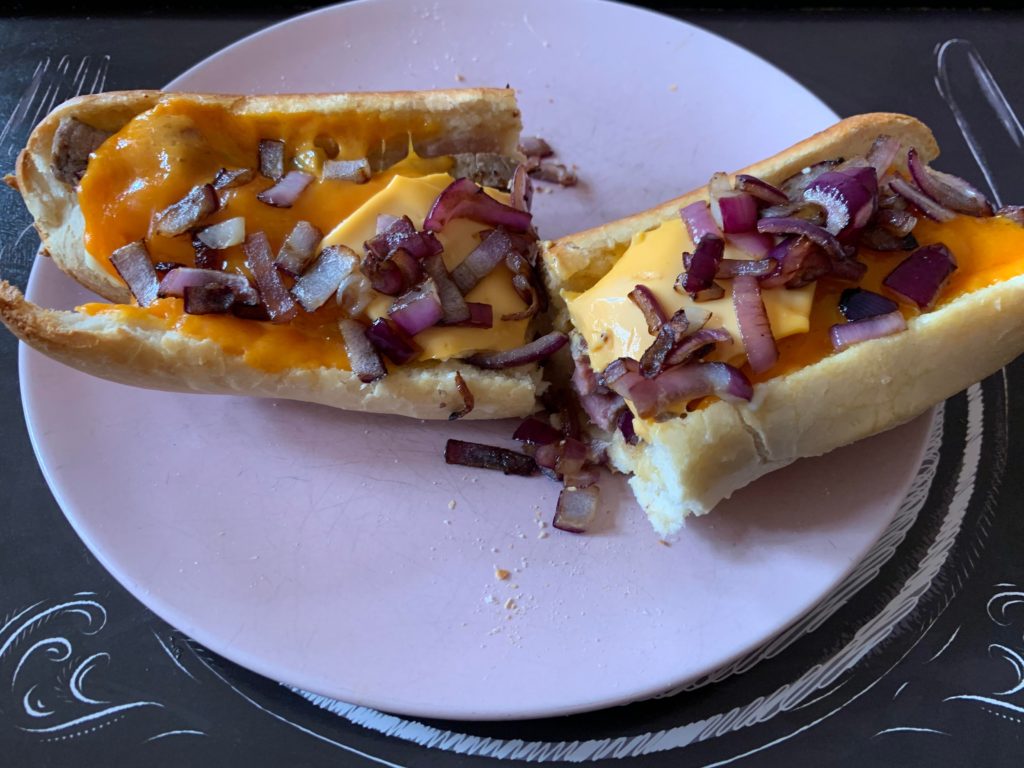 Steak, onion, cheese