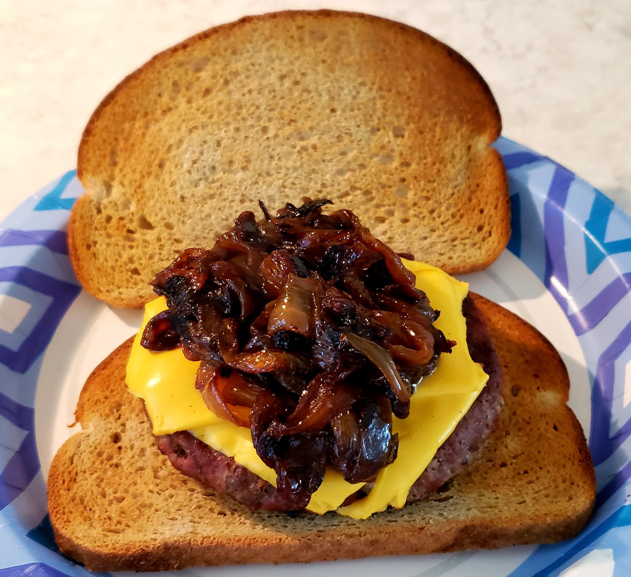 Homemade Patty Melt on Toasted Rye Dining and Cooking