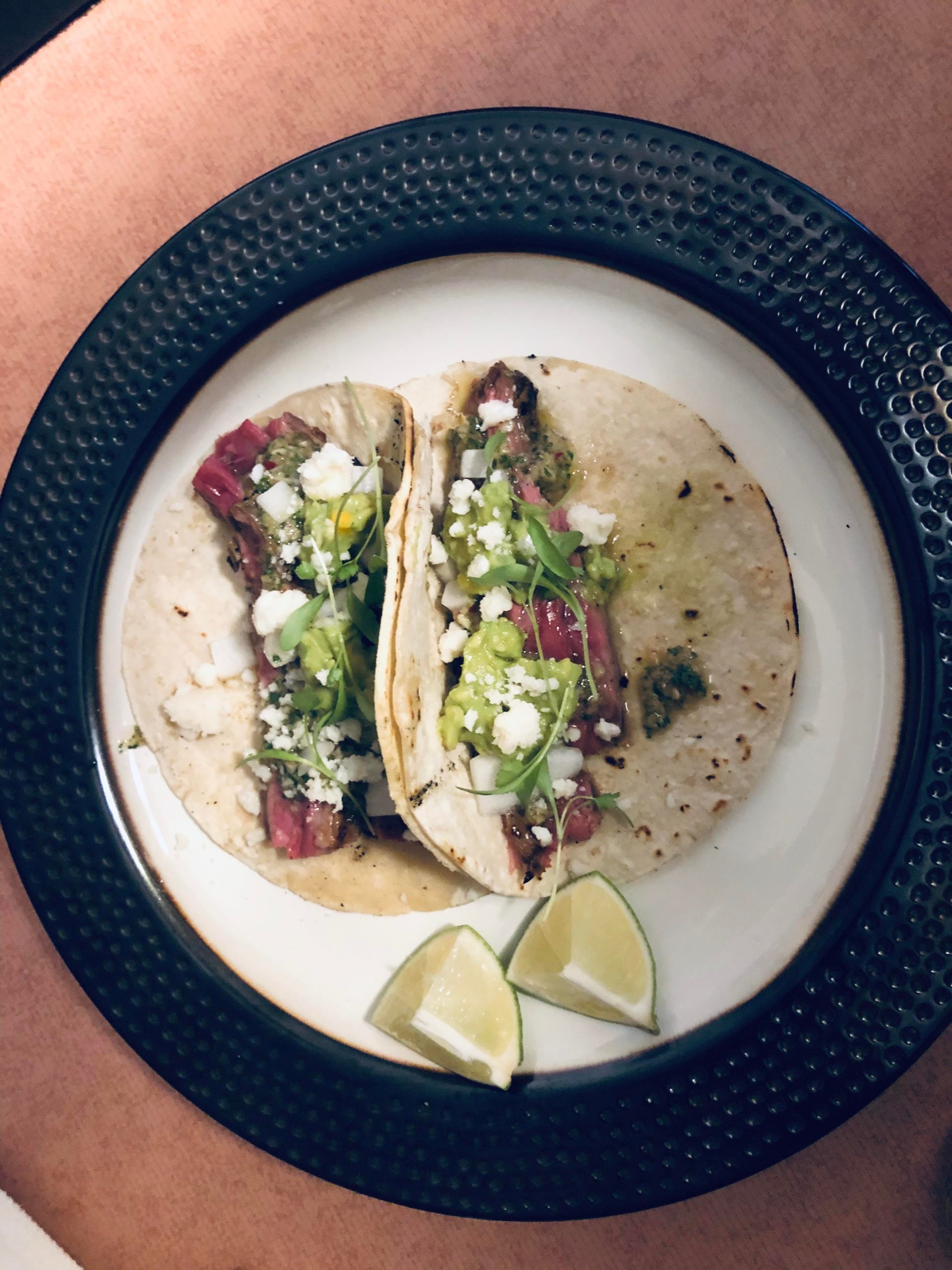 Skirt steak and chimichurri tacos Dining and Cooking