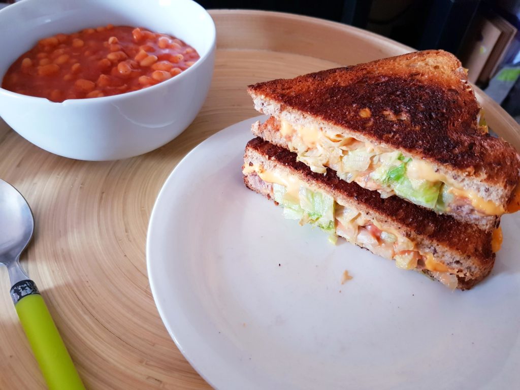 My go to weekend lunch (Beef hiding behind iceberg)