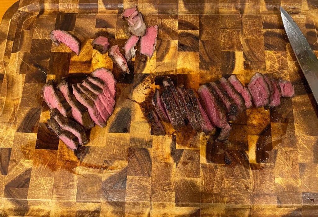 135f SV & grill seared MBS 9+ Picanha vs Sam's club prime "top sirloin" taste test; Sam's won!?! Back to the drawing board...