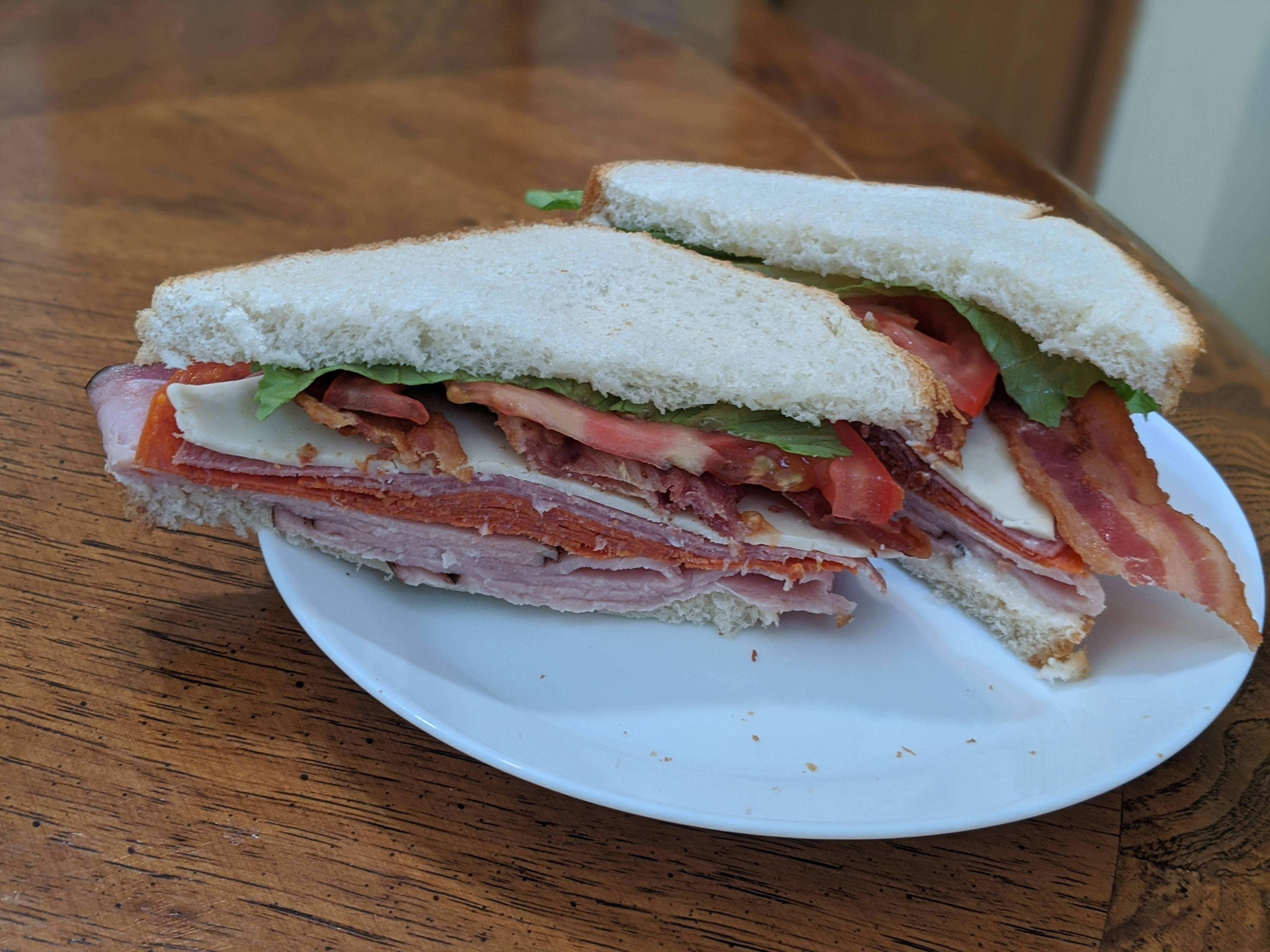 Today's Lunch The Whole Hog Ham, Pepperoni, Salami, Bacon