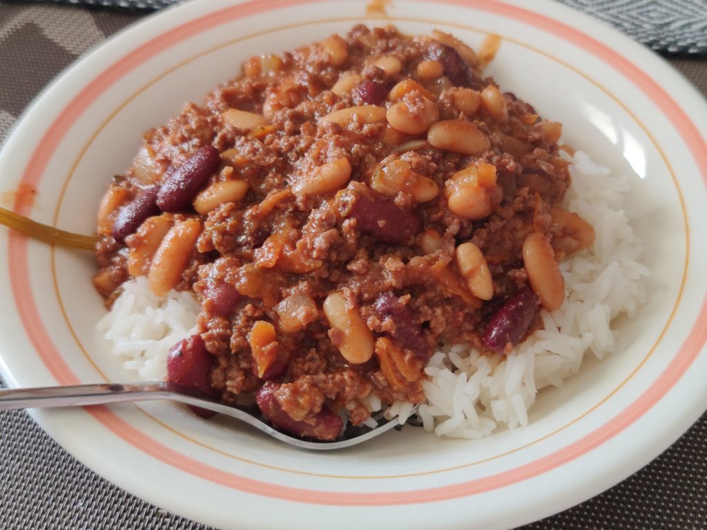 Some nice and comforting own recipe chili con carne