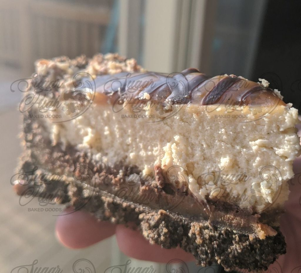 Salted caramel turtle cheesecake