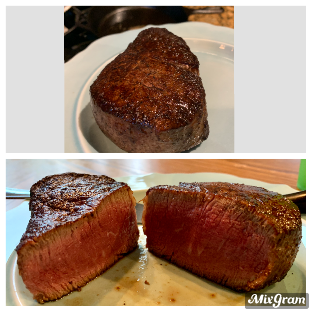 Reverse seared filet
