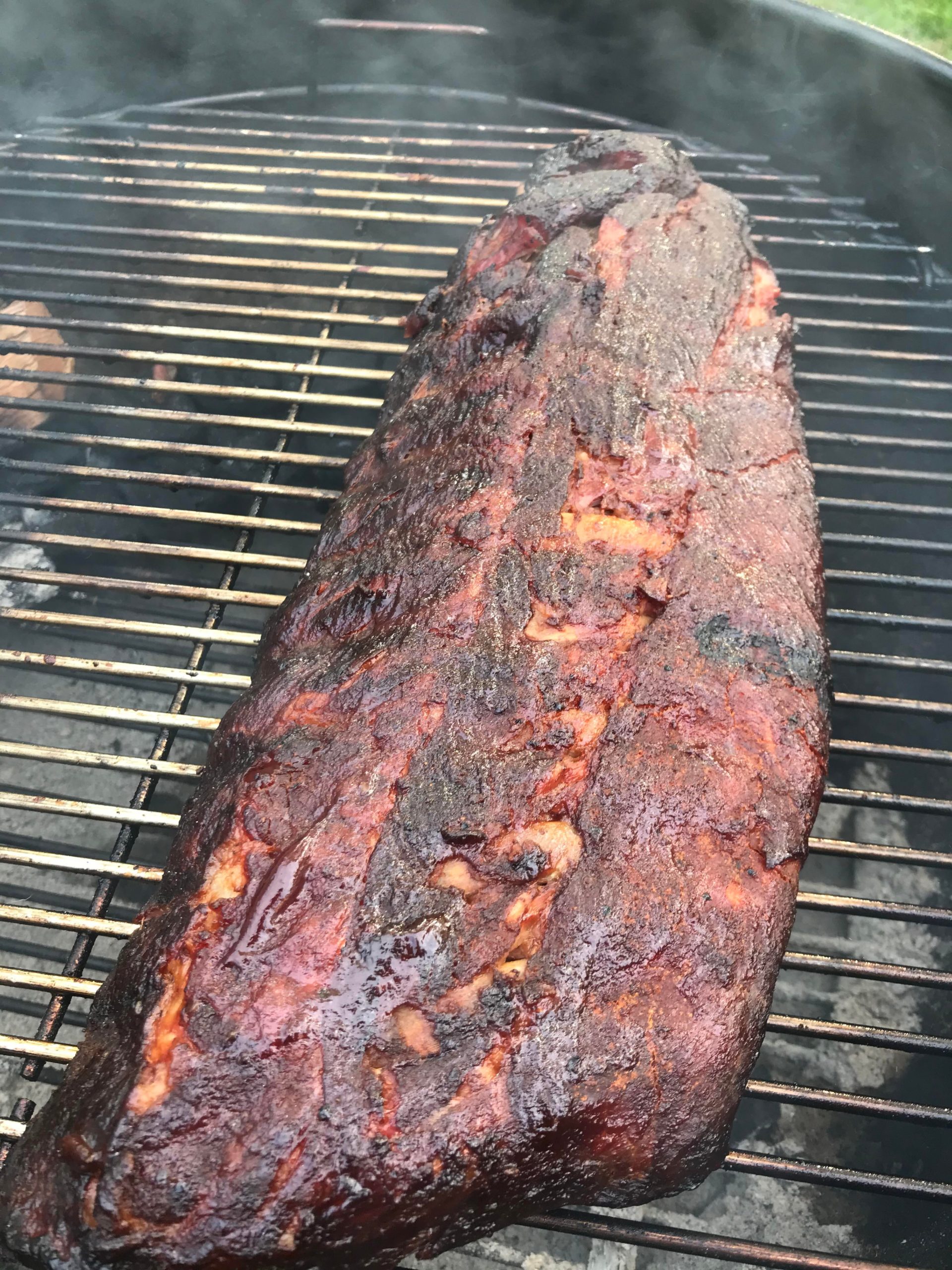 First time smoking ribs on the er Kettle using the 321 method
