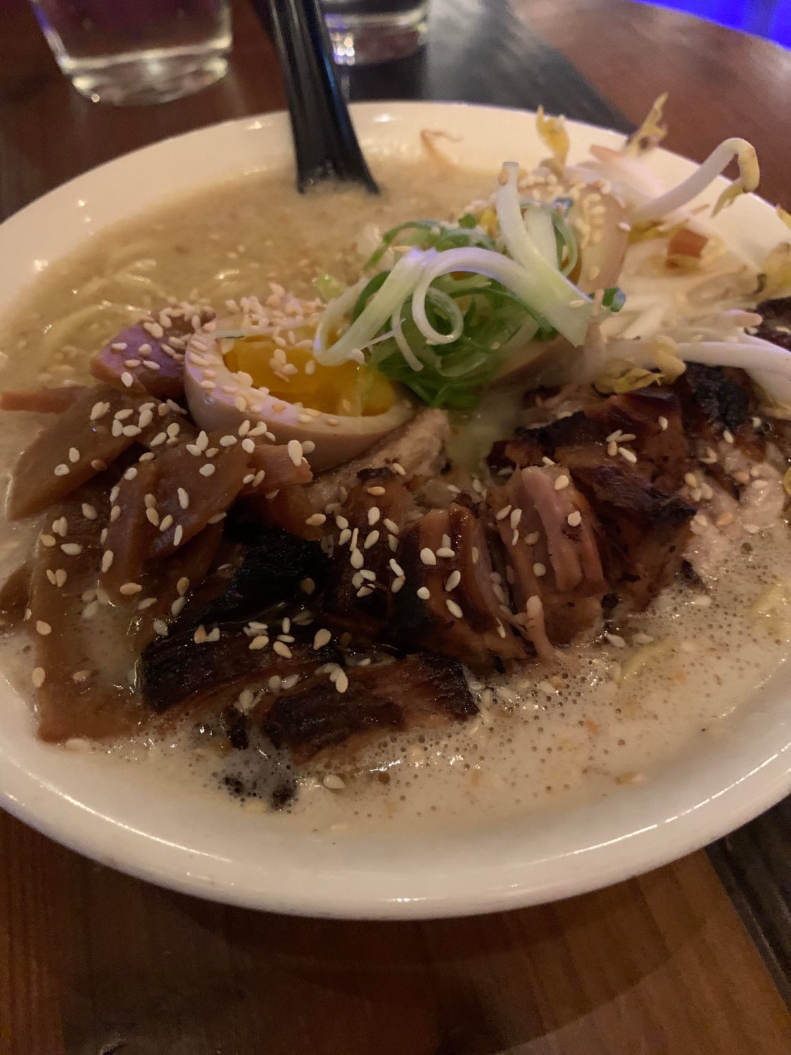 Quick rabbit ramen with some leftover broth and toppings Dining and