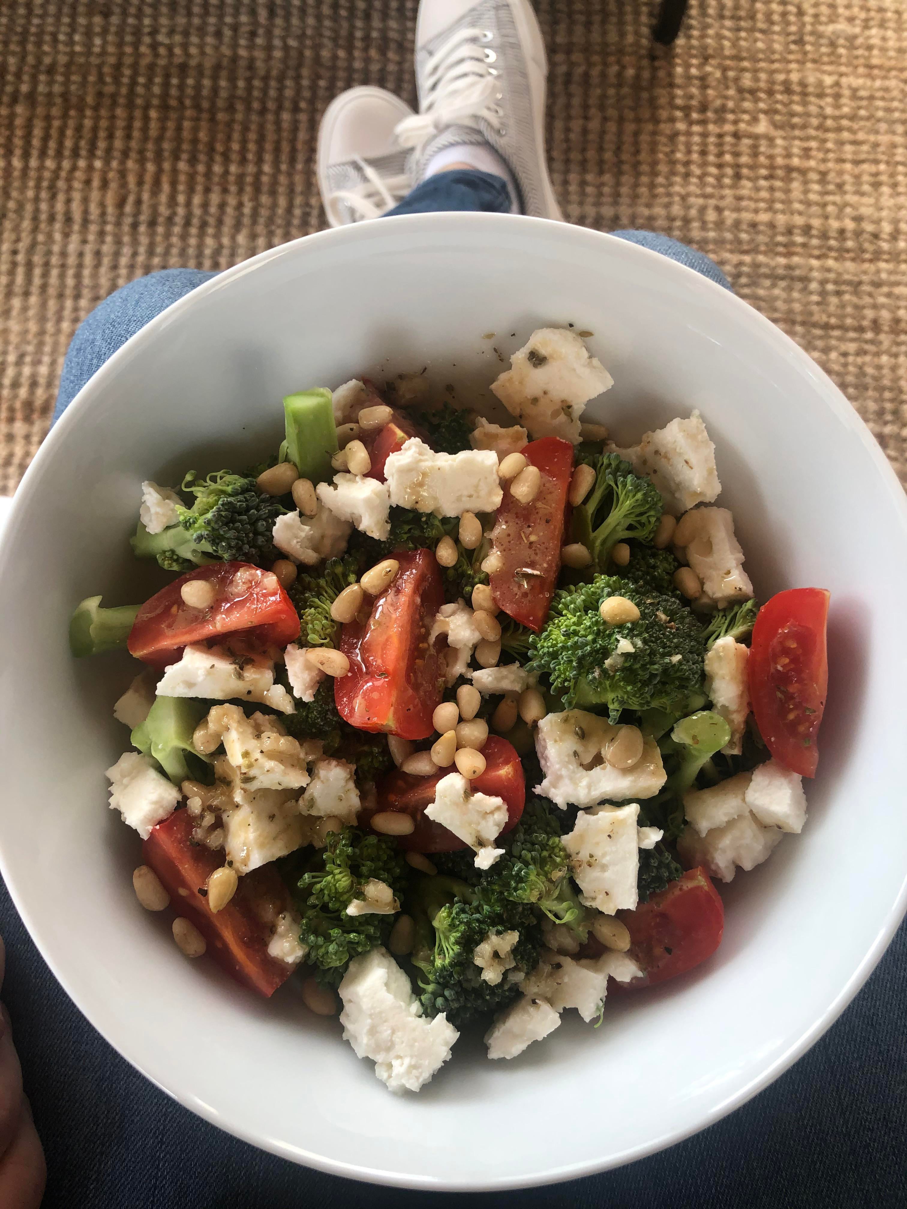 Grew my own broccoli this year and made this lovely broccoli & feta